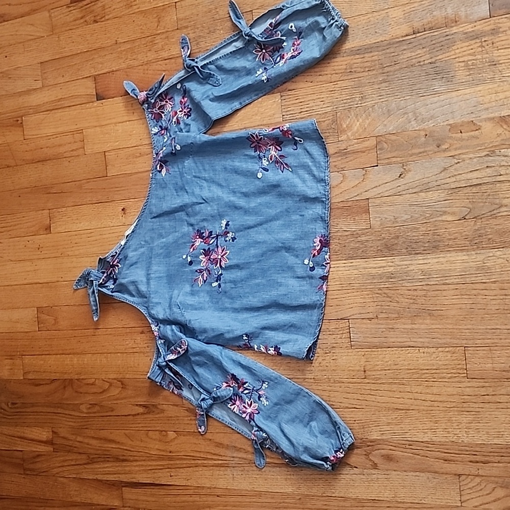 Free Generation denim blouse.